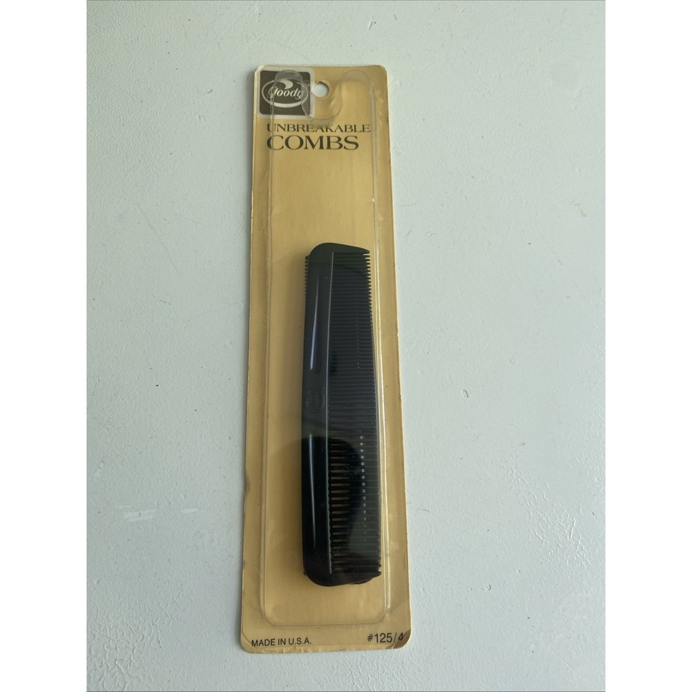 Vintage Goody Unbreakable Combs USA #125 Pack Of 2 New Old Stock 1982